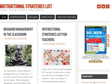 Tablet Screenshot of instructionalstrategies.org